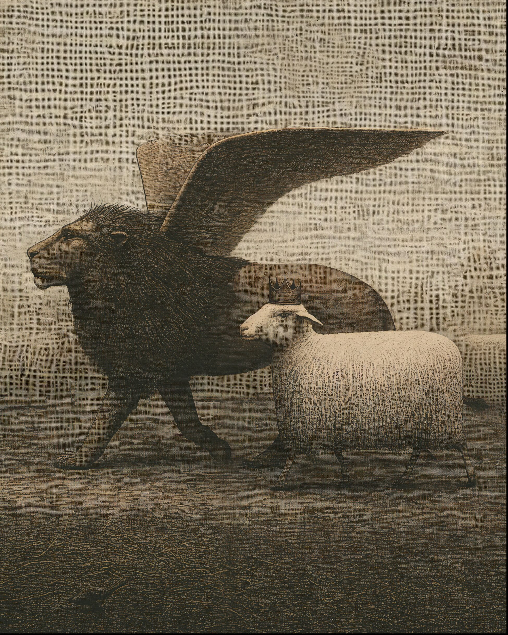The Lion, the Lamb, and the Strange Little Crown