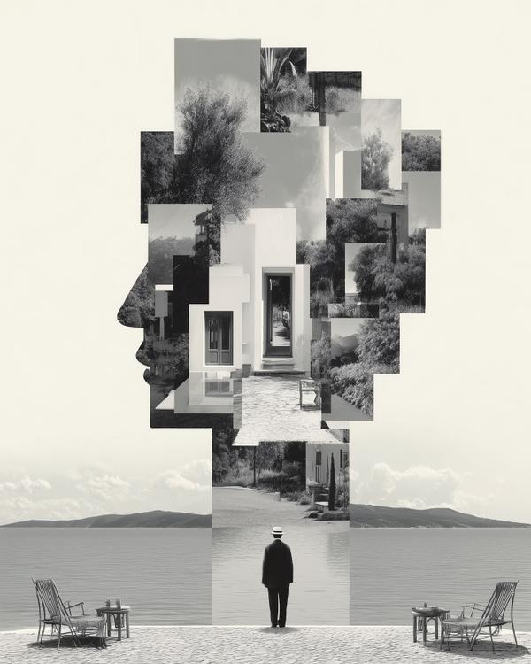 Aegean Reflections in a Cubist Mind