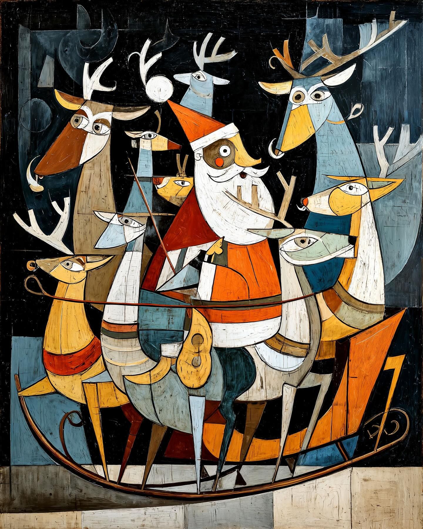 Cubist Christmas Chaos