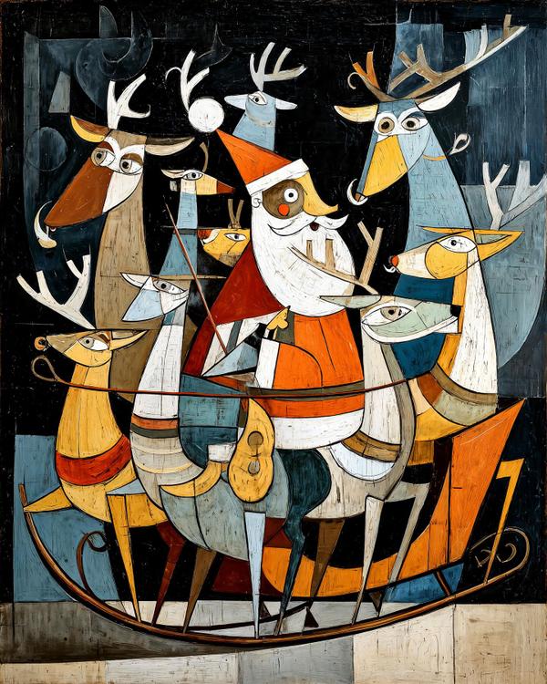 Cubist Christmas Chaos