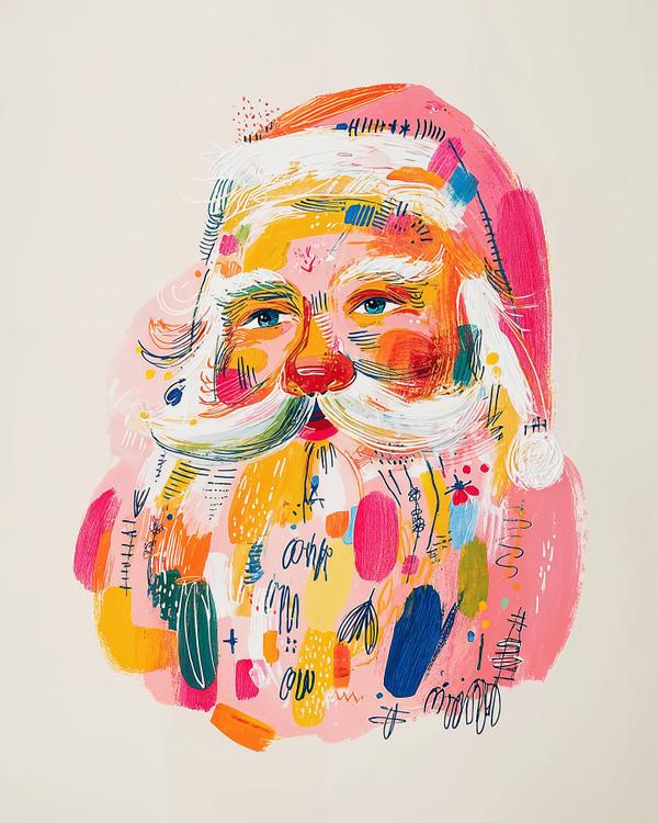 Fauvist Father Christmas