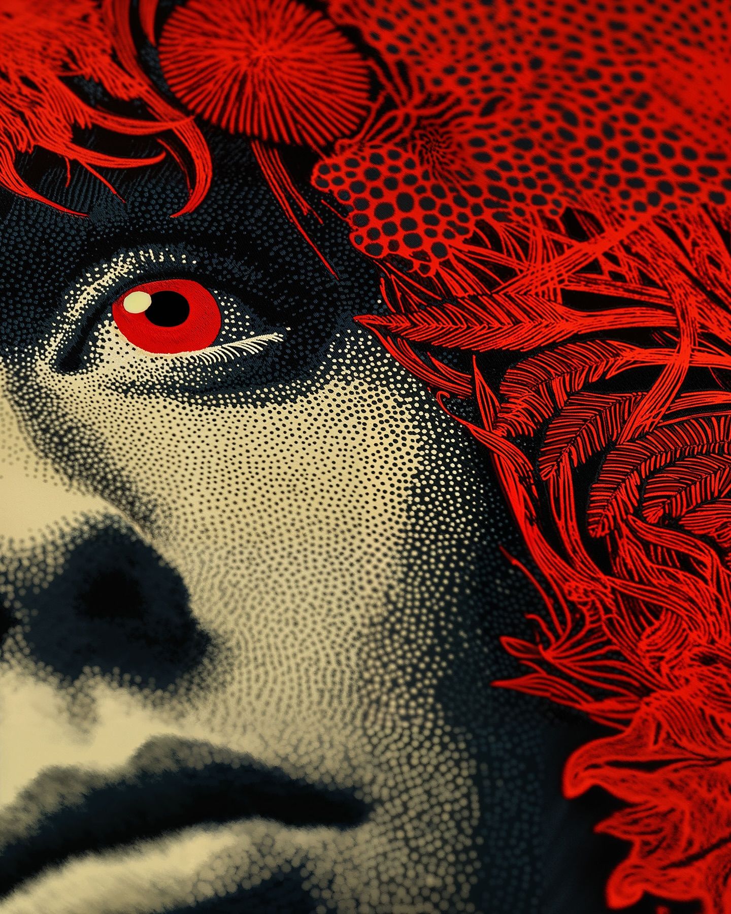 Silkscreen Dreams in Red & Dots