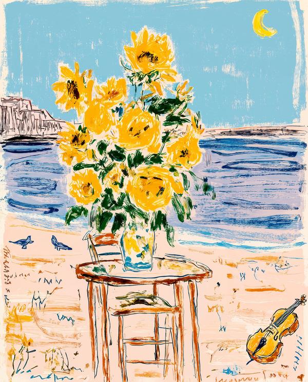 Sunflowers With a Beach House Residency