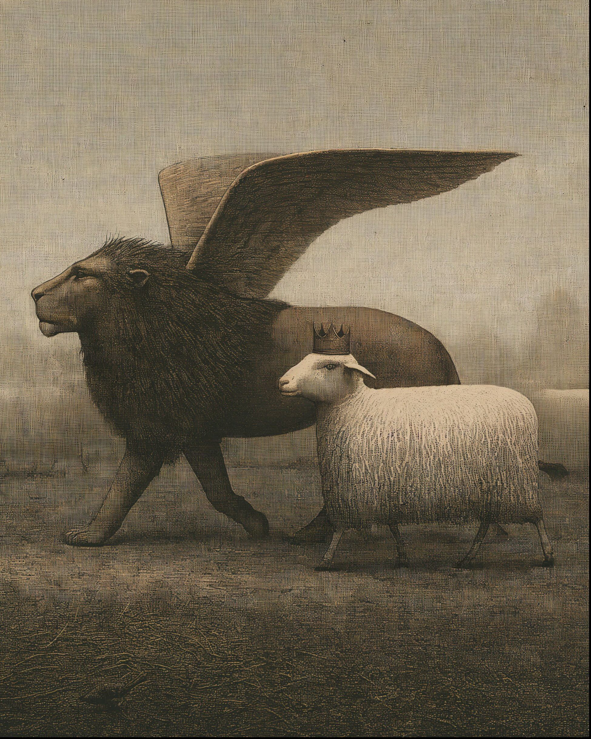 The Lion, the Lamb, and the Strange Little Crown