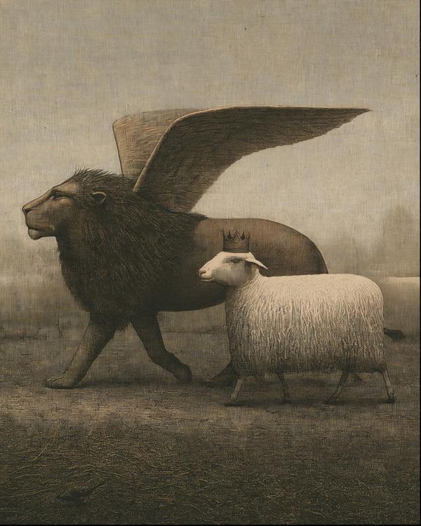The Lion, the Lamb, and the Strange Little Crown