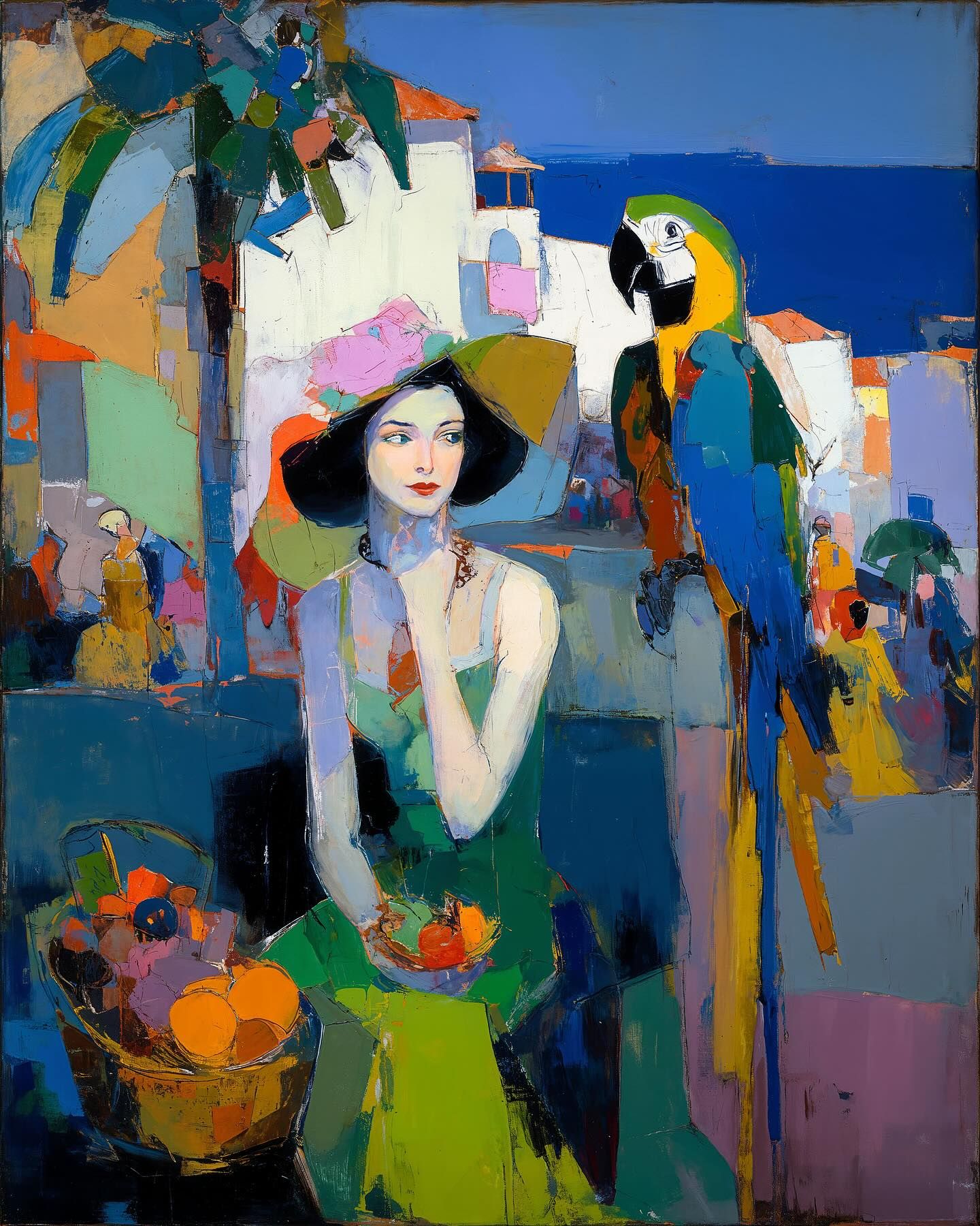 The Woman, the Parrot, and the Paint That Refused to Sit Still
